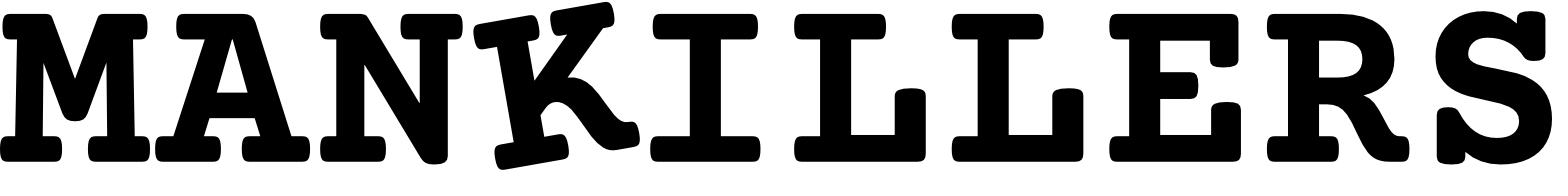 Mankillers wordmark shirt design
